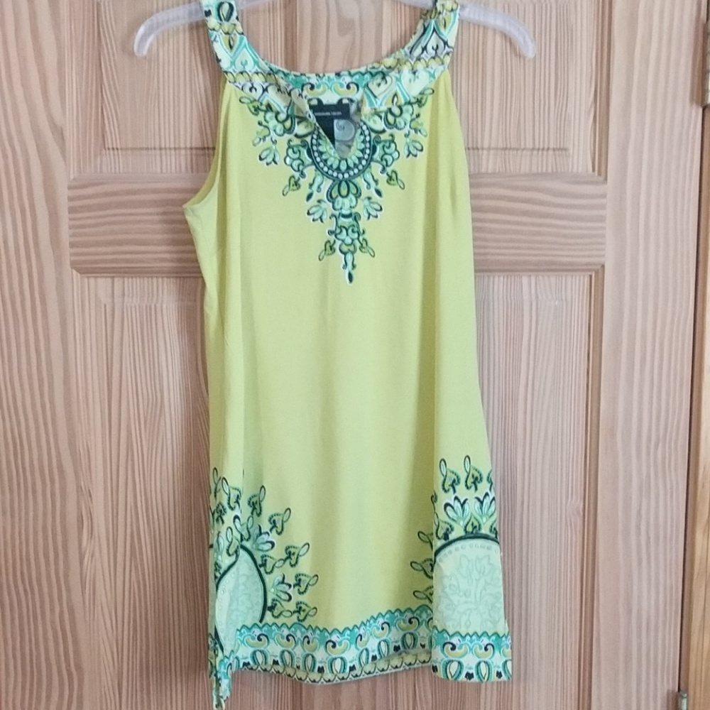 Silky print top